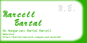 marcell bartal business card